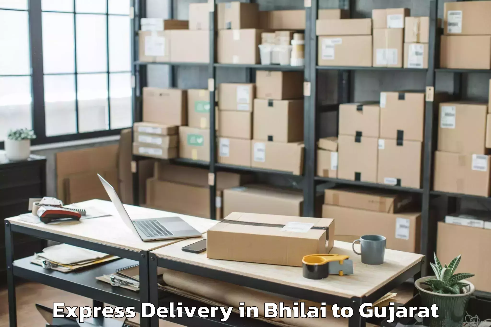 Book Bhilai to Khambhat Express Delivery Online